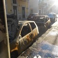 L'incendio avvenuto in via Lupis