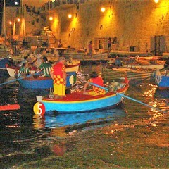 L'imbarcazione della Concattedrale in cala Porto