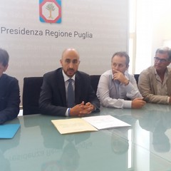 La conferenza stampa in Regione Puglia