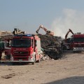 L'incendio alla discarica di San Pietro Pago