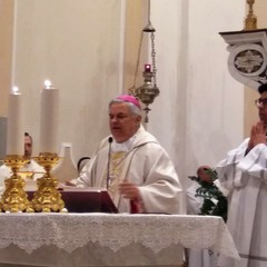 Mons. Cornacchia durante la Messa