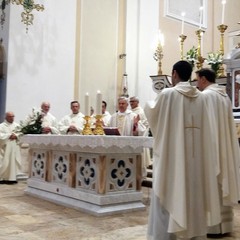 Il clero riunito durante il Solenne Pontificale