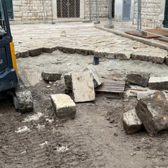 Cantiere in piazza Duomo