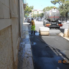 Lavaggio strade Giovinazzo
