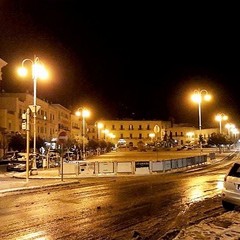 La piazza intorno alle 19.00