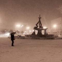 Piazza Vittorio Emanuele II di sera