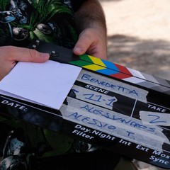Sul set del cortometraggio di Spadavecchia