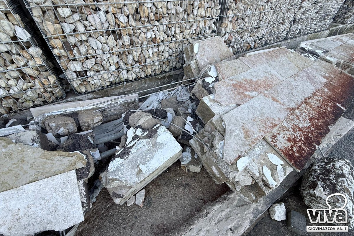 Rampa dusabili danneggiata