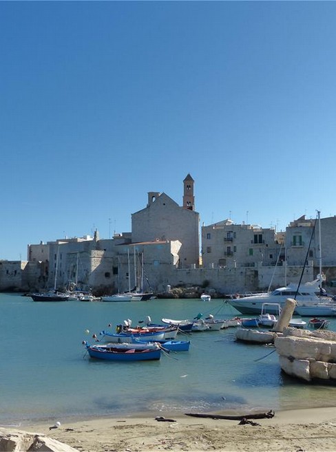 Il porticciolo con veduta del centro storico