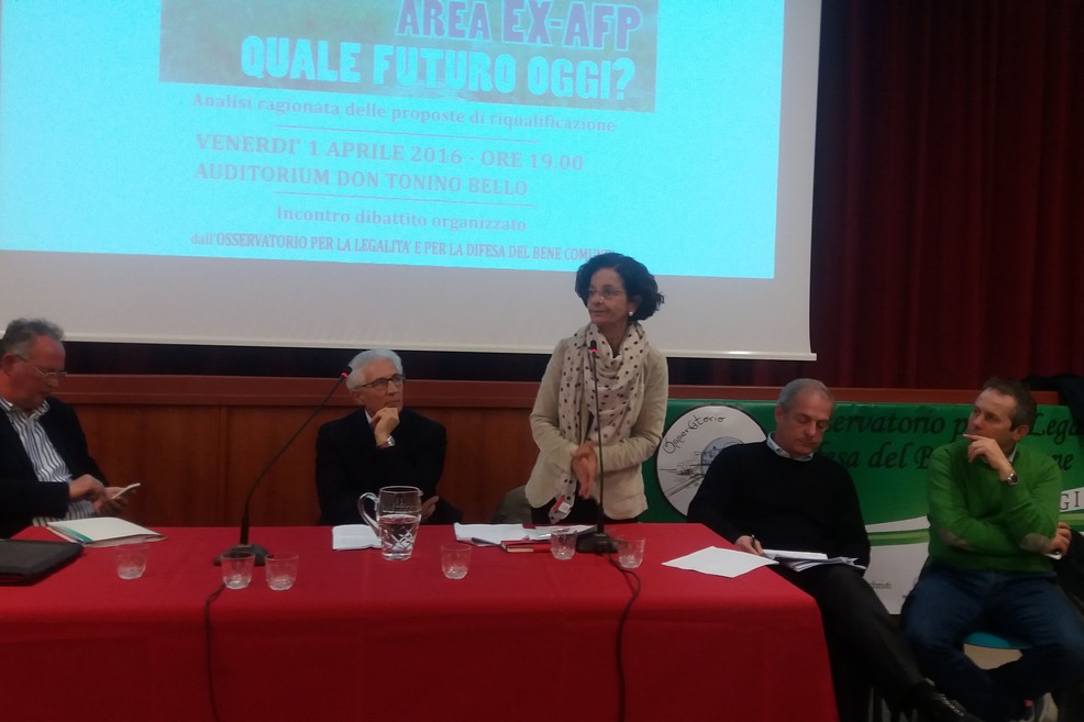 L'intervento della Barbanente. <span>Foto Gianluca Battista</span>