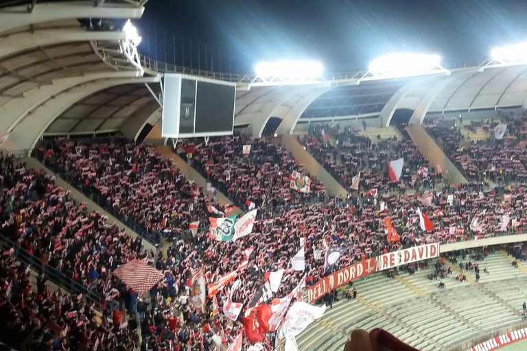 La curva Nord di Bari