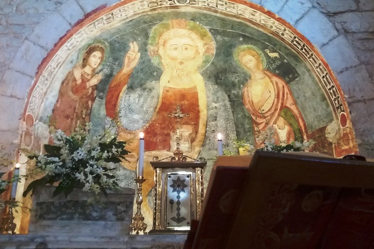Il Cristo Pantocratore della chiesa del Padre Eterno. <span>Foto Gianluca Battista</span>