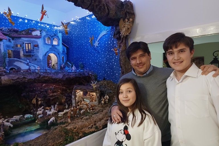 Vincenzo Marzella con i suoi figli