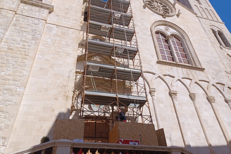 Lavori di restauro alla Cattedrale. <span>Foto Gianluca Battista</span>