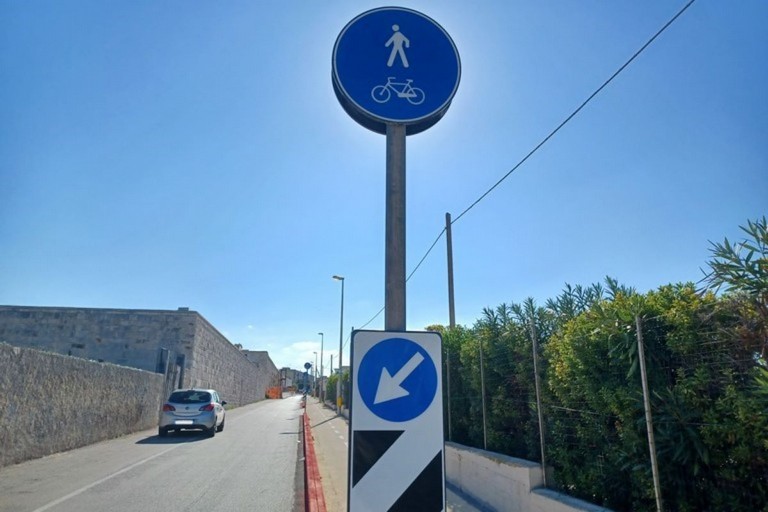 Ciclovia Giovinazzo-Molfetta dal lungomare Marina Italiana. <span>Foto Gianluca Battista</span>