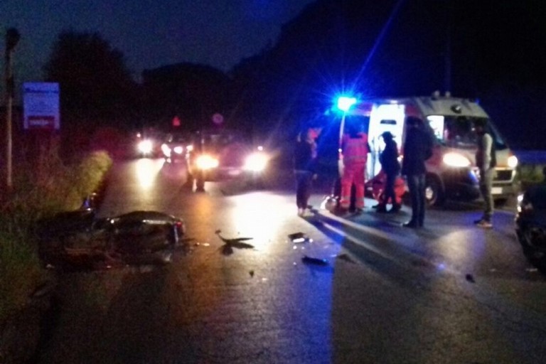 L'incidente stradale avvenuto sulla strada provinciale 88