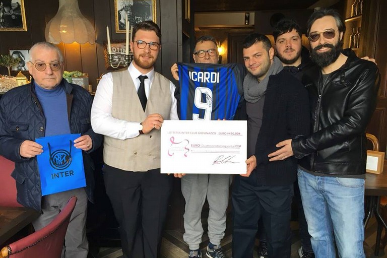 Una rappresentanza dell'Inter Club