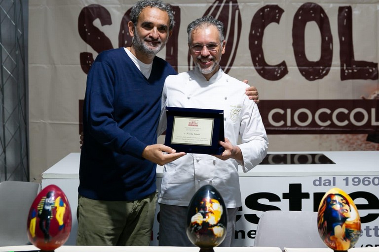 Nicola Giotti premiato a Modena. <span>Foto Giulia Riva </span>