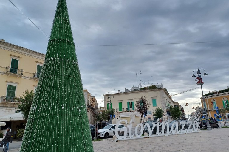 Albero di Natale in piazza Vittorio Emanuele II