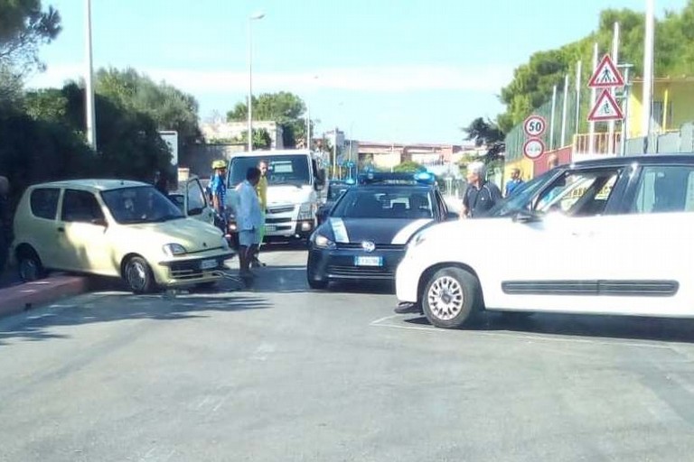 L'incidente stradale avvenuto sulla ex strada statale 16 Adriatica