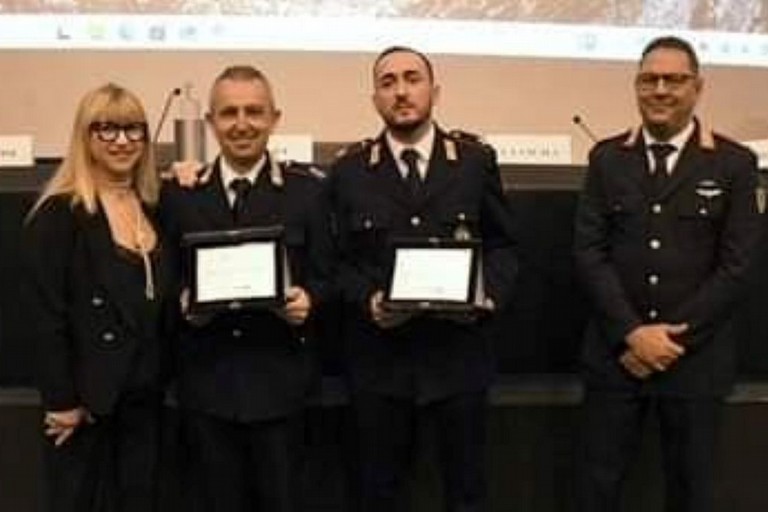 Secur City - I vigili di Giovinazzo premiati a Bari