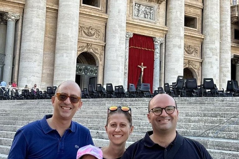 Michele Sollecito, Arianna Gadaleta e don Luigi Caravella