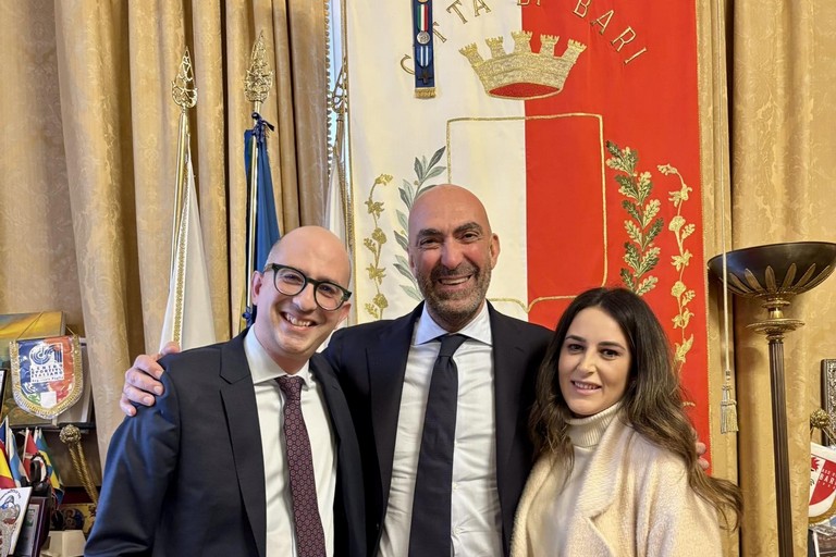 Sollecito, Leccese e Iessi. <span>Foto Staff sindaco </span>