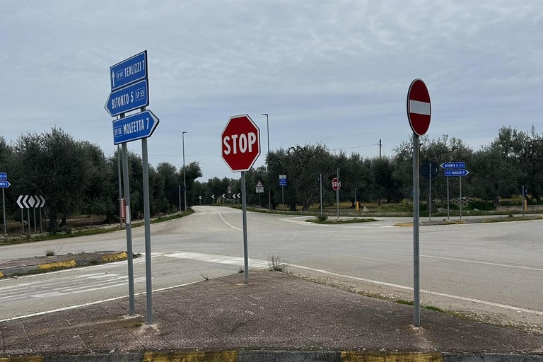 Intersezione sp 55 e sp 107