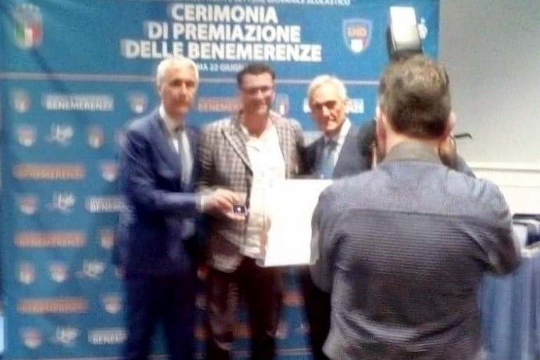 La premiazione di Antonio Carlucci