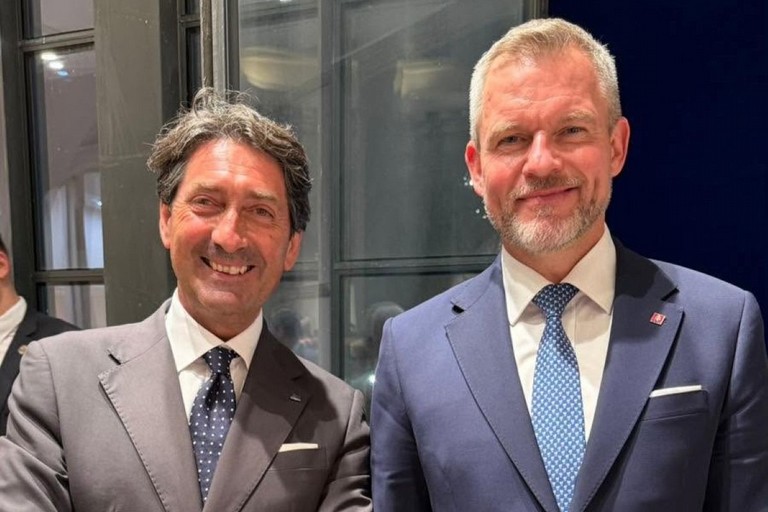 Francesco Mastro e Peter Pellegrini. <span>Foto Ufficio stampa </span>