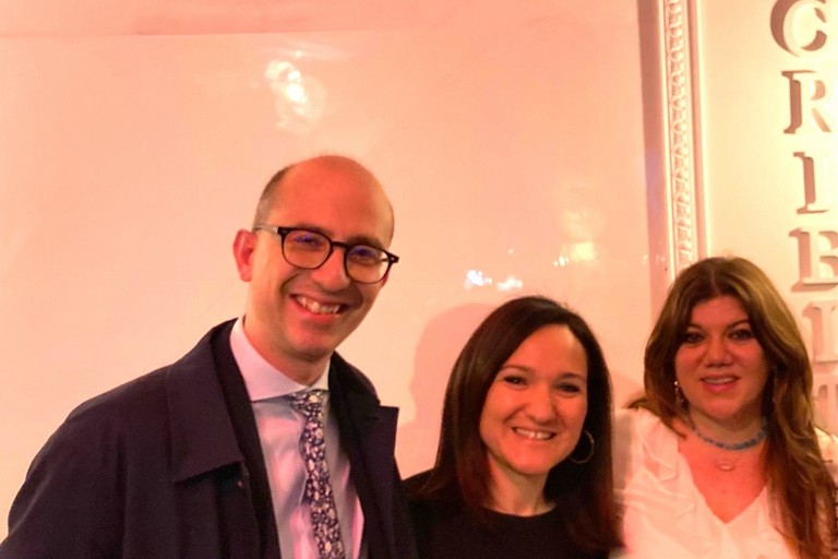 Gabriella Genisi con Sollecito e Piscitelli. <span>Foto Marzia Morva</span>