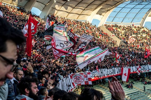 La curva Nord di Bari