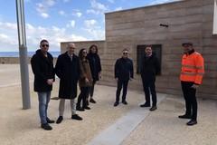Impianto di sollevamento a Levante, sopralluogo del sindaco con tecnici AQP e AIP