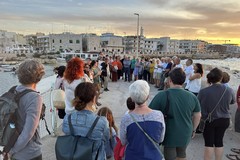 Palestina, presidio per la pace sul molo di Ponente