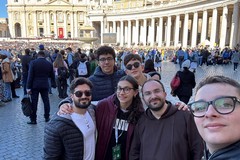 I ragazzi della Gi.Fra Giovinazzo in piazza San Pietro per Papa Francesco e Carlo Acutis