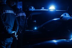 Auto rubata a spinta: intercettata dai Carabinieri, finisce contro un palo