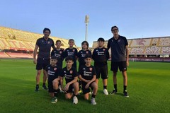 I bambini della Bruno Soccer School allo stadio Arechi di Salerno