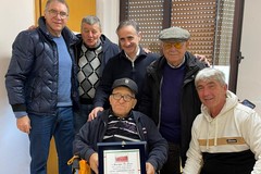 Le vecchie glorie dell'US Giovinazzo riabbracciano Giuseppe "Zurill" De Cicco