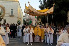 Ieri sera la processione del Corpus Domini