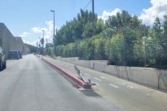 Ciclovia Giovinazzo-Molfetta: altri due pali della segnaletica verticale abbattuti