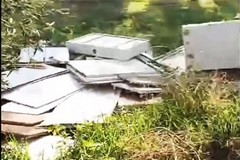 Scaricati rifiuti nell'agro di Giovinazzo dove era stata effettuata pulizia - VIDEO