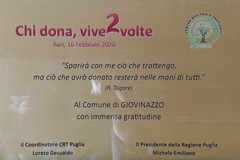 Giovinazzo tra i primi comuni pugliesi per la donazione degli organi