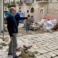 Via per sempre l'asfalto da piazza Duomo a Giovinazzo