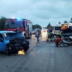 Incidente sulla strada provinciale 88. Tre feriti