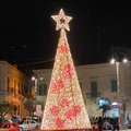 Acceso in piazza Vittorio Emanuele II il grande albero di Natale