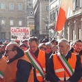 Spadavecchia a Roma con i gilet arancioni: «Ora attendiamo i fatti»