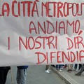 Gli studenti dello  "Spinelli " protestano a Bari (FOTO)