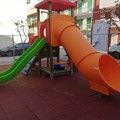 Installati i nuovi giochi in piazzetta Iacobellis