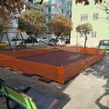 Al via il montaggio dei nuovi giochi in piazzetta Iacobellis