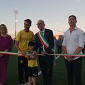 Il restyling del campo sportivo De Pergola: inaugurata la nuova pista di atletica